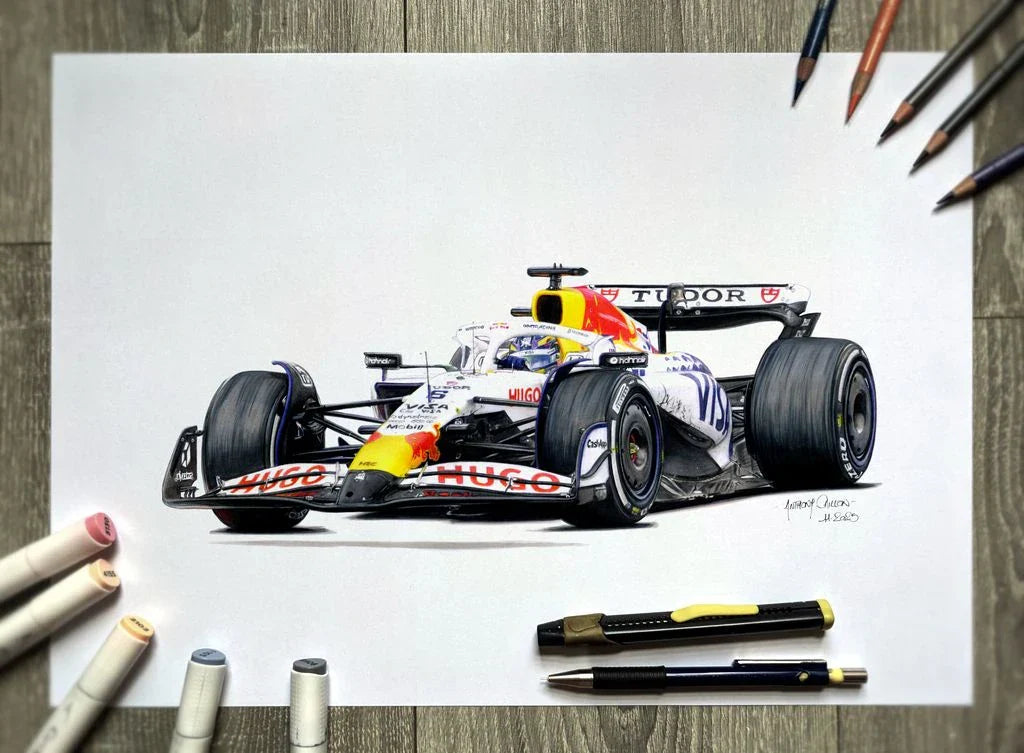Nouvelle illustration - Isack Hadjar au volant de la Racing Bulls VCARB 02 de 2025